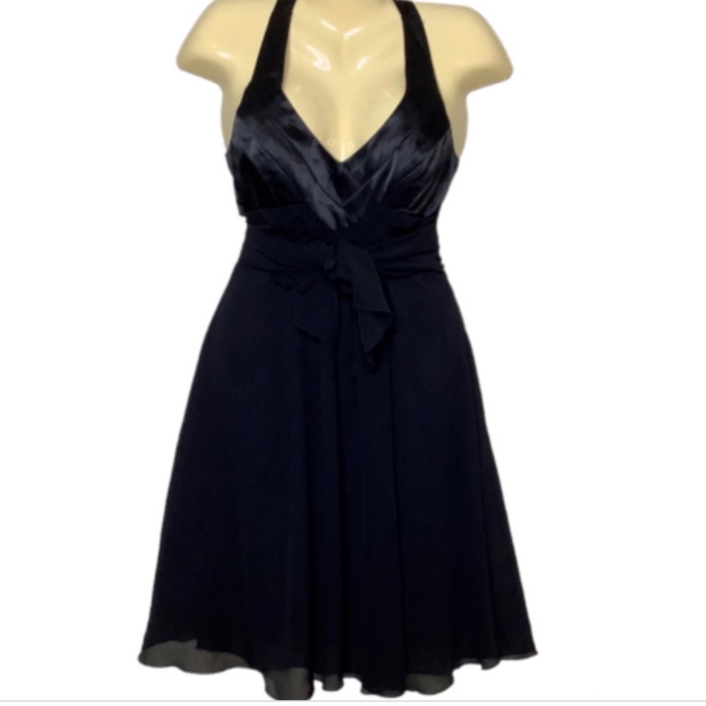 Vintage Fredrick’s of Hollywood Open Back V Neck Cocktail Dress